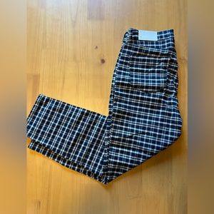 NWT America Eagle plaid mom jean